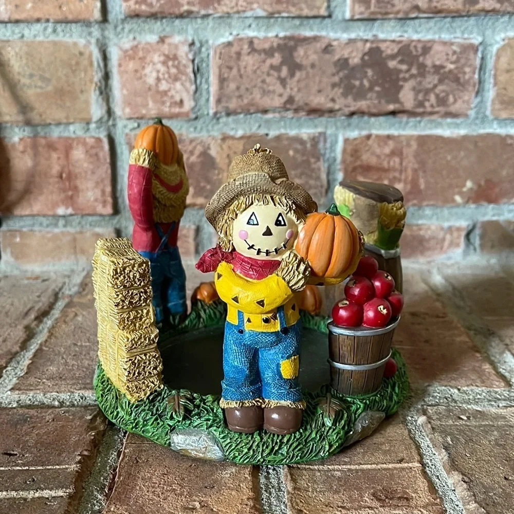 Yankee Candle Fall Autumn Scarecrow Candle Holder